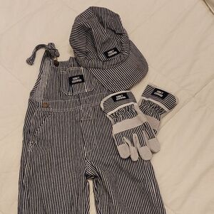 Toddler/boy Navy and White Striped Kids Set Size 4-6